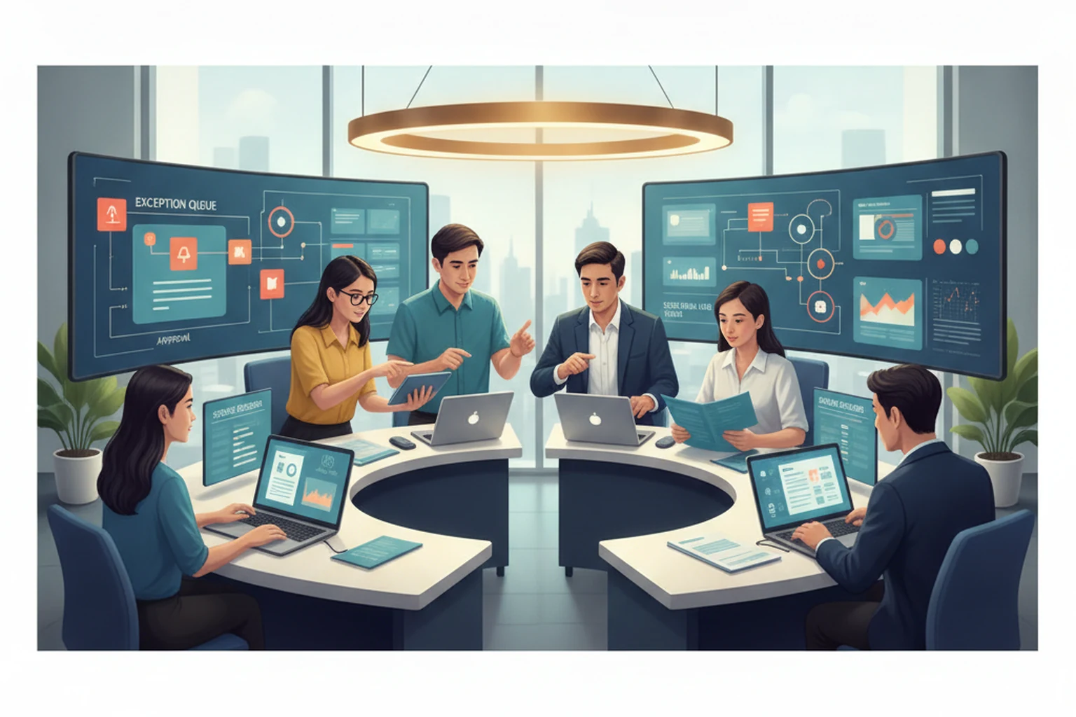 Payroll Operations: Exception Queue Triage editorial illustration